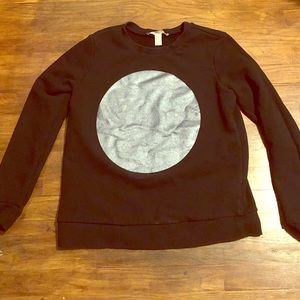 Black and Metallic Forever 21 Sweatshirt